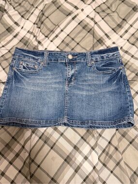 BONGO Light Blue Denim Mini Skirt